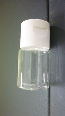 Plastflaske 15 ml. klar/frosted plast