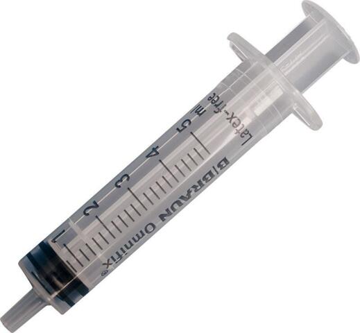 Injektionssprøjte 5 ml.