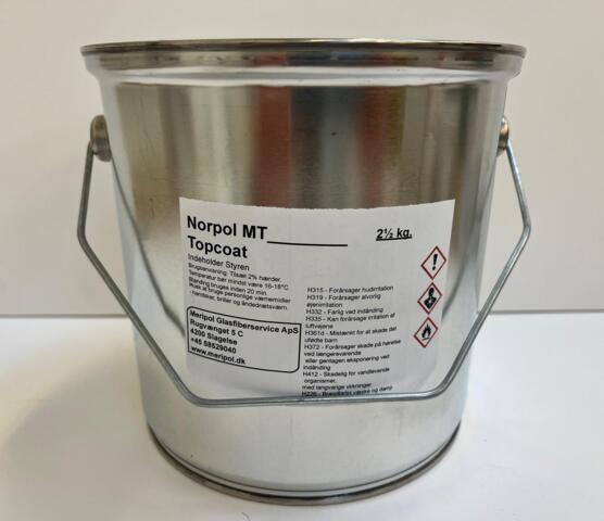 Topcoat 2,5 kg. rød