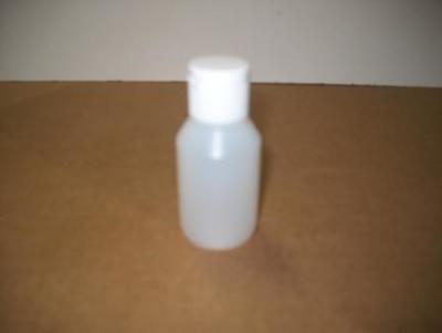 Plastflaske 50 ml. hvid/klar plast