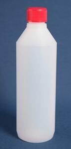 Plastflaske ½ ltr. hvid/klar plast